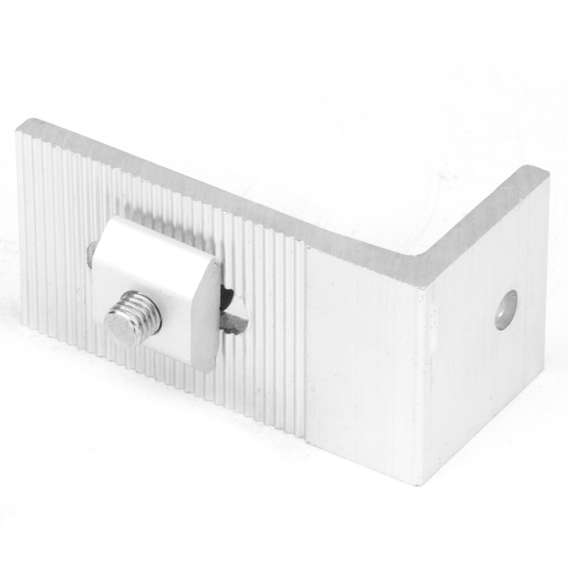 10 Pcs Solar Panel Mounting L Bracket,Thick 5.3mm Aluminum Alloy