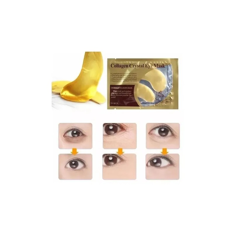 10 Parches Para Ojos Ojeras Colágeno Oro Arrugas Mascarilla