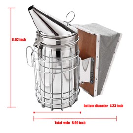 Sunflower Beekeeping Tools Kit -10 Pcs-Beehive Smoker, Beekeeping Accessory -Bee Keeping Tool