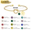 Initial Birthstone Gold Bracelets for Women Trendy 14K Gold Plated