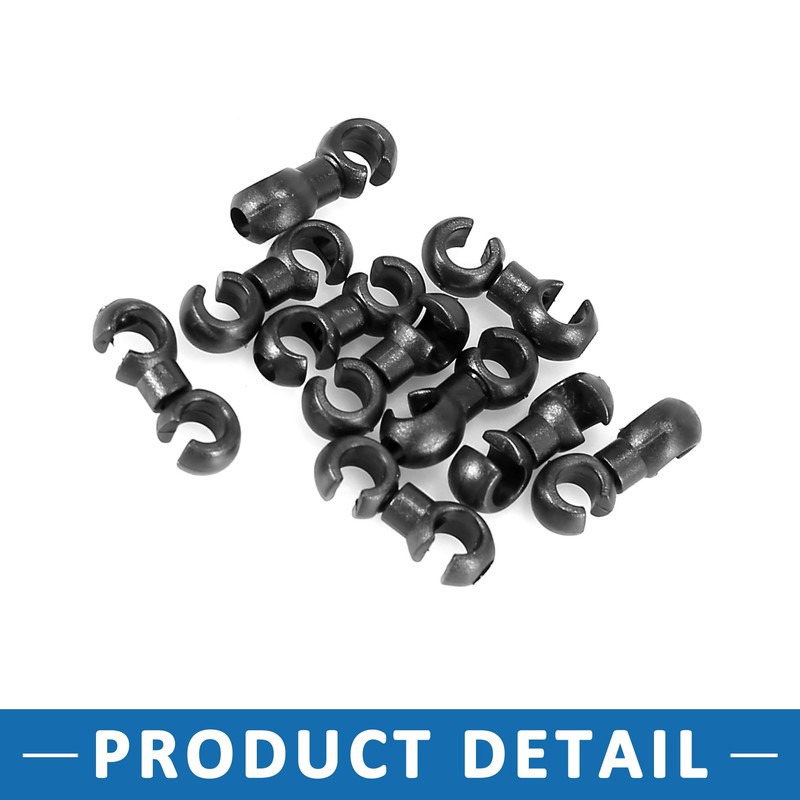 A ABSOPRO Bike Brake Cable Clip S Style Clamp Plastic