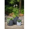 Scheurich Linetto 30 Stony Grey Round Planter/Planter/Planter, Made with Recycled