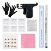 JESMODA 220PCS Reusable Ear Piercing Gun with Elegant Circular Studs