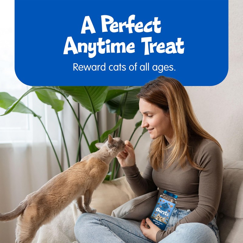 Blue Buffalo Bursts Crunchy & Creamy Cat Treats, Great for