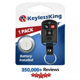 KeylessKing* Fits 2003 2004 2005 2006 Hyundai Santa Fe Keyless Remote Car Key Fob OSLOKA-221T
