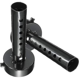 Motorcycle 48 mm Exhaust Db Killer, Baceyong 2 Pieces Motorcycle Muffler Muffler, Exhaust Pipe Deflector, Exhaust Muffler, Long Exhaust Muffler for Manifolds Street Bike Motorcycle Scooter, Black