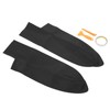 1 Pair Front Door Panel Armrest Cover Microfiber Leather Car