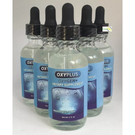 Unbranded 5 OXYPLUS Oxygen + Liquid Drops 2oz Dropper Cell Stabilized Oxygen Energy Health