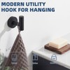 APLusee Towel Coat Hook Matte Black, 304 Stainless Steel Robe