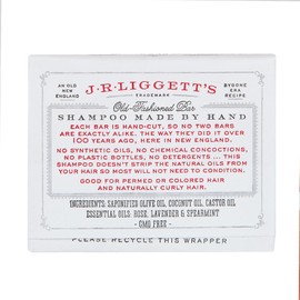 J·R·LIGGETT'S All-Natural Mini Shampoo Bars with Antioxidants - Sulfate-Free, Supports Strong and Healthy Hair, Travel Pouch Pack of 4
