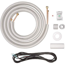 Senville 16 Ft. Insulated Copper Line Set for Mini Split Air Conditioner, 3/8" & 5/8" OD, White