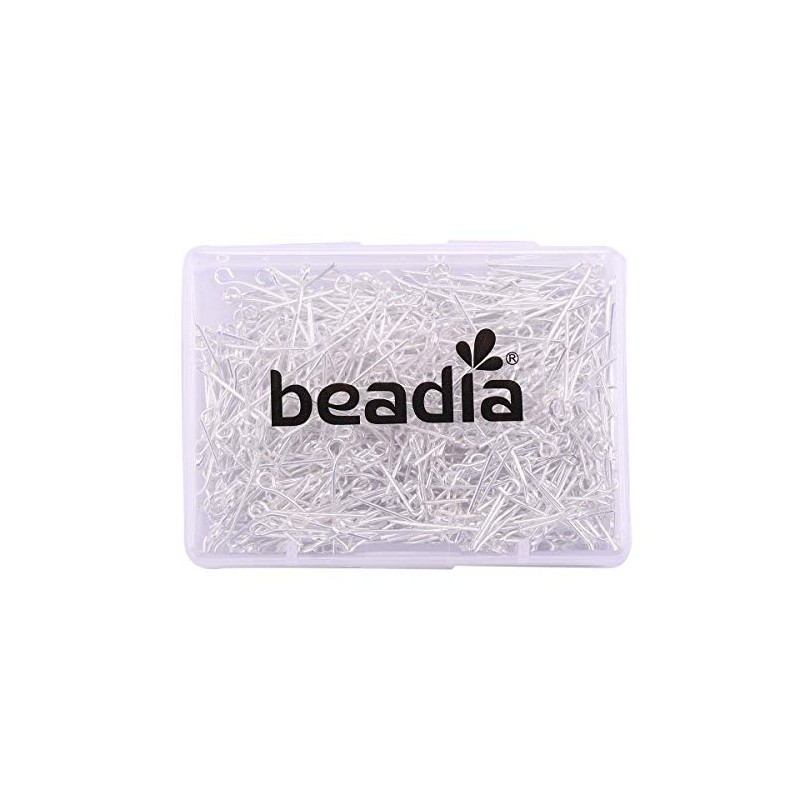 Beadia Alfileres de Ojo Abierto para Hacer Joyas de Bricolaje,