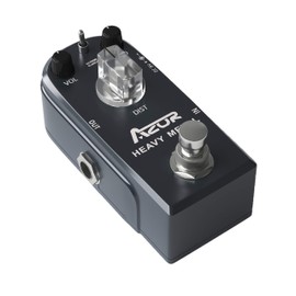 AZOR Heavy Metal Distortion Guitar Pedal Effect 3 Modes Controls with True Bypass Aluminium-alloy AP-321