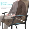 NUU GARDEN Patio Dining Chairs Set of 2, Indoor/Outdoor Textilene