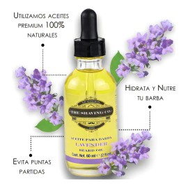 Aceite Para Barba The Shaving Co. Lavanda 60ml Humecta, Hidrata y Fortalece la Barba desde la Raiz