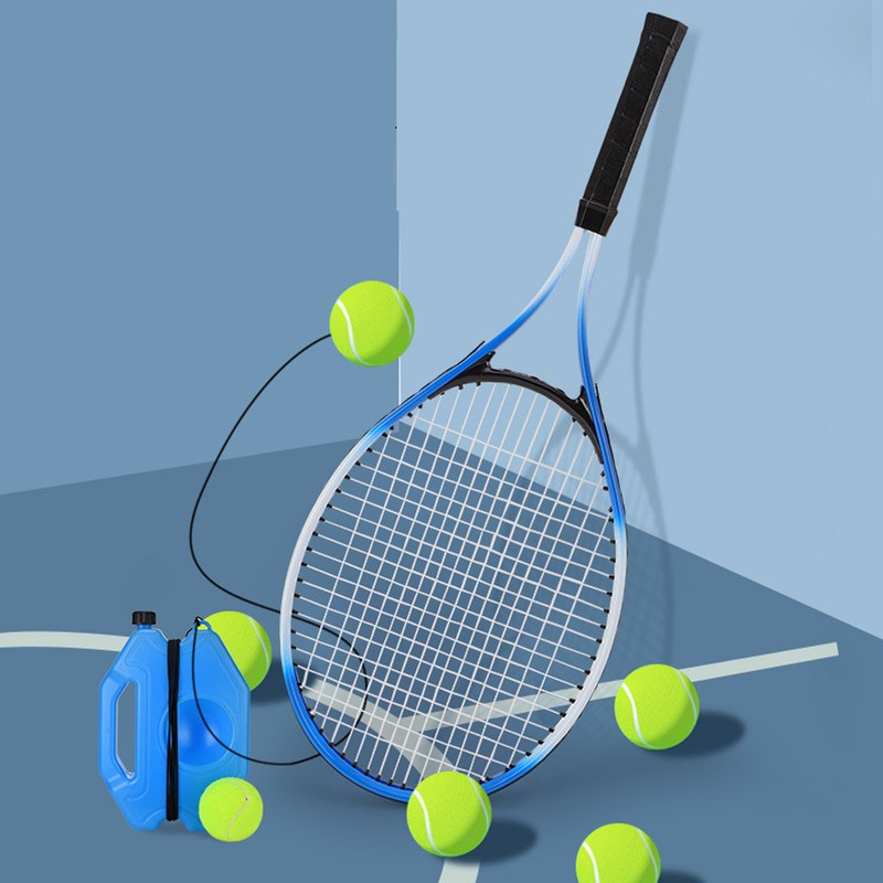 Tennis Trainer Rebound Ball Set Blue Single Tennis Racket Training