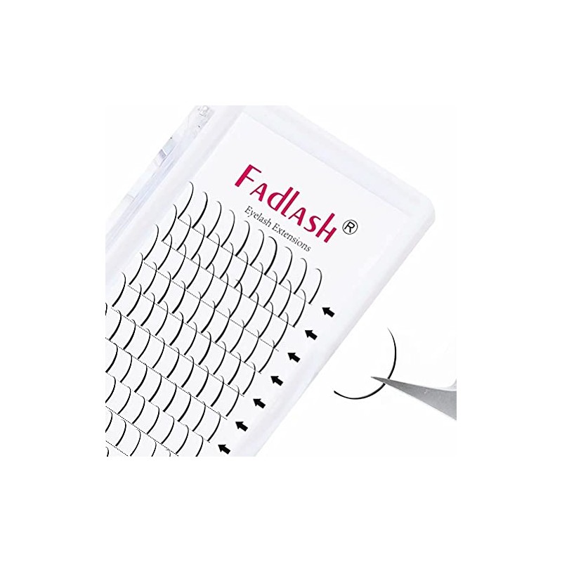 FADLASH Extensiones de pestaas con pas, pestaas de hadas prefabricadas,