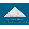 Triangular Marble Shower Seat (Calacatta Engineered Marble, 16" x 16")