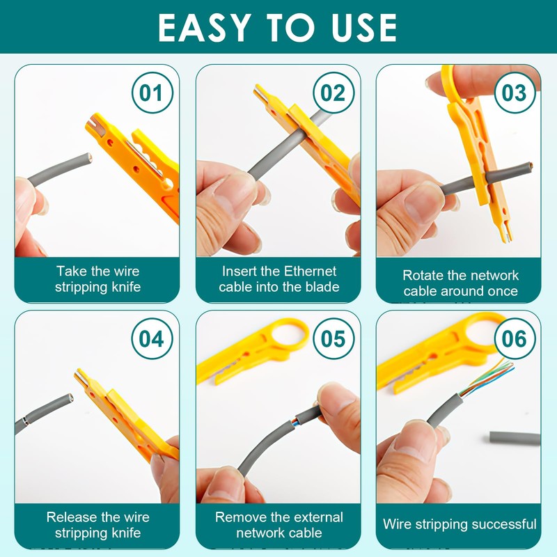 G602 Punch Down Tool, Ethernet Tool for RJ45 with Wire