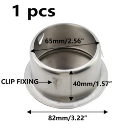 Semetall 3 Inch Metal Tee Cap - Round Dryer Vent Cover - Metal Duct Fitting-Reusable -Pack of 1