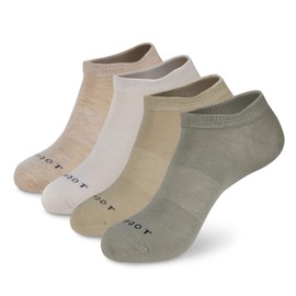 MONFOOT Women's and Men's 4 Pairs Sports Athletic Mesh Ankle Socks Multicolor Small, multipack