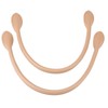 2 Pieces Genuine Leather Bag Handle Handbag Strap Replacement Straps