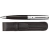 Sheaffer 300 Glossy Black Fountain Pen with Bright Chrome Cap,