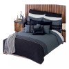 Colchas Concord Edredón Onix Matrimonial Doble Vista Negro Fundas Concord