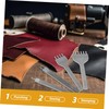 jojofuny 4pcs Leather Punching Tool Set Multi Function Craft Punches