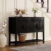 ChooChoo 47" Console Table with Storage, Rustic Entryway Table with