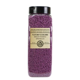India Tree Nature's Colors Bright Purple Sprinkles, 1.5 Pound Pantry Pak, Plant Based, Naturally Colored Sprinkle With Vegetable Colorants, Kosher