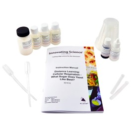 ALDON Innovating Science Cellular Respiration: Distance Learning Kit - Explore Aerobic Respiration & Fermentation & Discover Which Sugars Yeast Likes Best