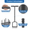 BeneLabel Manual Lawn Aerator Spike Tool with 8 Solid Spikes