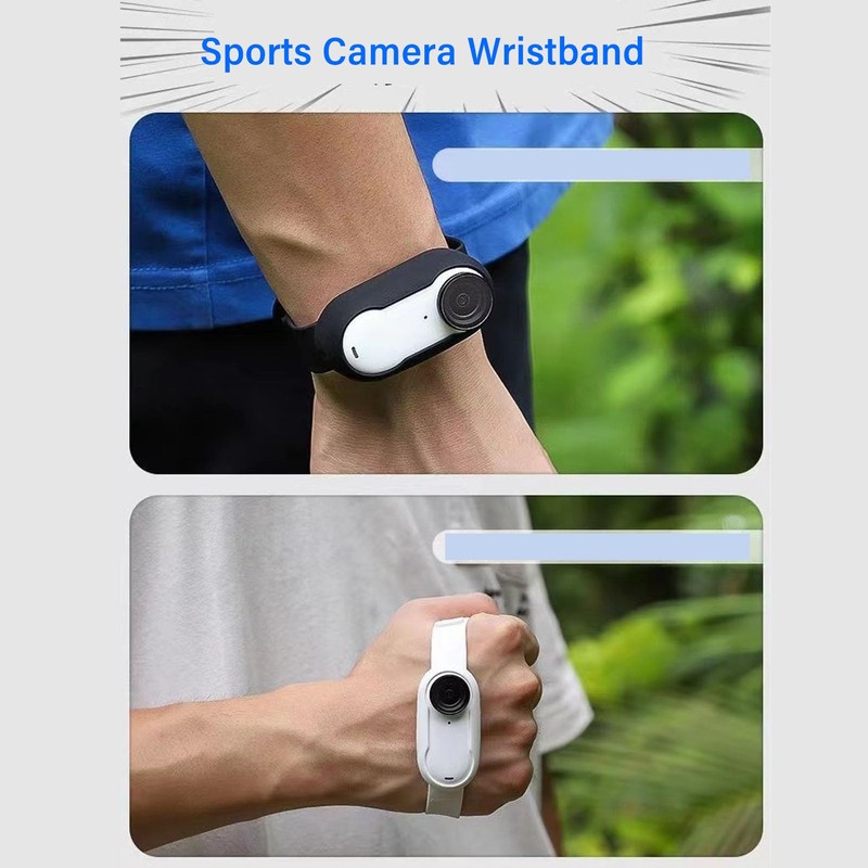 Cat Camera Collar for GO3, Adjustable Silicone Wristband Dog Collar