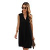 ANFTFH Women's Solid V Neck Summer Dresses 2024 Trendy Shirt