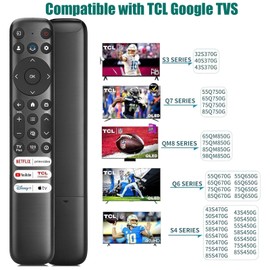 Replacement Remote for TCL TV Remote, Compatible with TCL Google TV Remote Q6/Q7/QM8/S3/S4 Series, Q550G Q650G Q670G Q750G QM850G S370G S450G S470G S550G FHD HDR LED UHD QLED Smart TVs