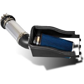 Click2go Heat Shield Cold Air Intake Kit with Reusable Blue Filter Compatible with 99-03 Ford F250 / F350 Super Duty 7.3L V8 Diesel / 00-03 Excursion 7.3L V8 Diesel