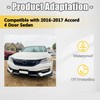 KUAFU Front Bumper Spoiler Lip Splitter Underbody Black Compatible with
