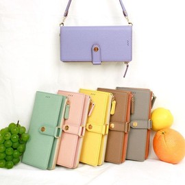 Designskin (신세계김해점)( 대형 ) 슬림 지퍼포켓 월렛플러스-오플/민트  ITM18907 Shinsegae Gimhae Store (Large) Slim Zipper Pocket Wallet Plus - Off / Mint ITM18907
