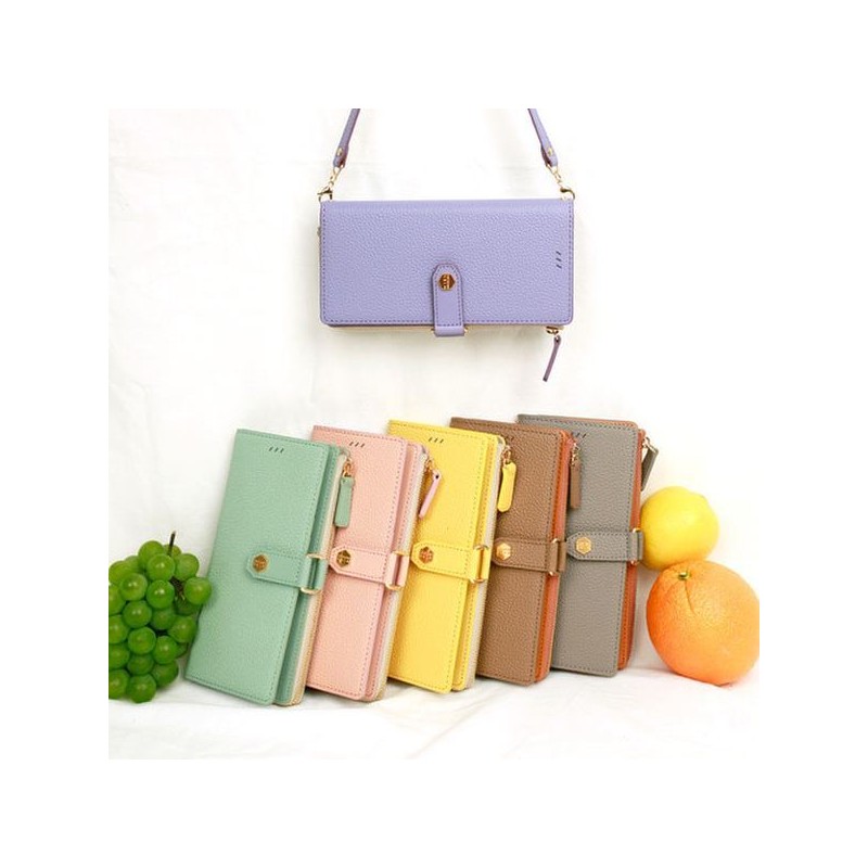 Designskin (신세계김해점)( 대형 ) 슬림 지퍼포켓 월렛플러스-오플/민트 ITM18907 Shinsegae Gimhae
