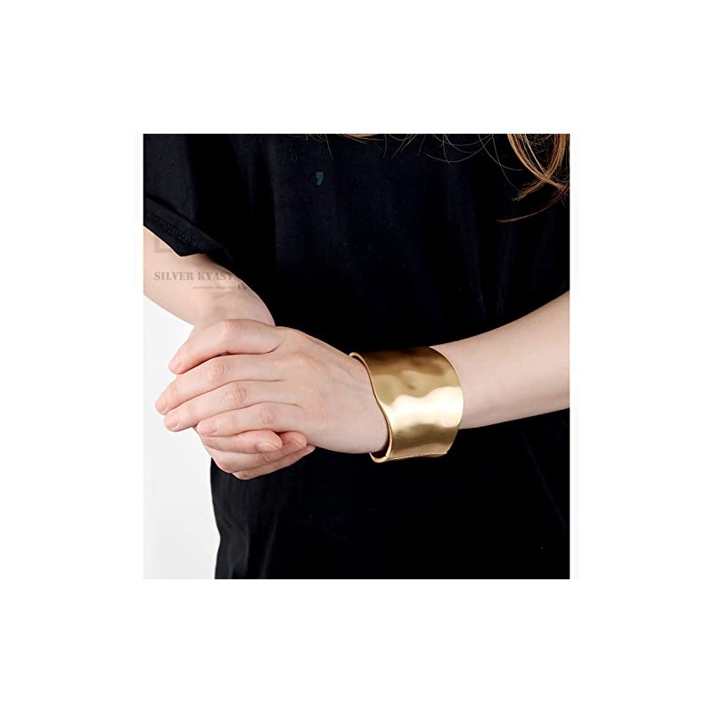 Matte Wide Bangle, Hammered Matte, Simple Bangle, Thick, Wide, Bangle,
