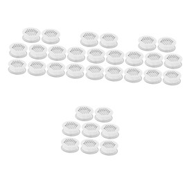DOITOOL 32pcs Stainless Steel Double-Sided Holes for Wardrobe Cabinet Ventilation Grille for Efficient Airflow Closets and Furniture