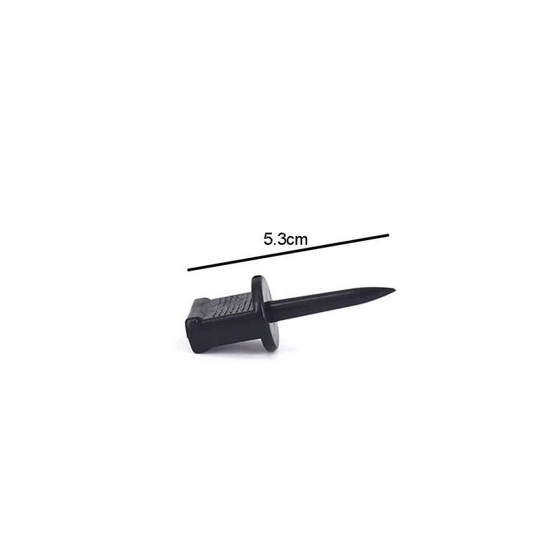 Lasenersm 10-Piece Target Nail Set - Black Plastic Archery Target