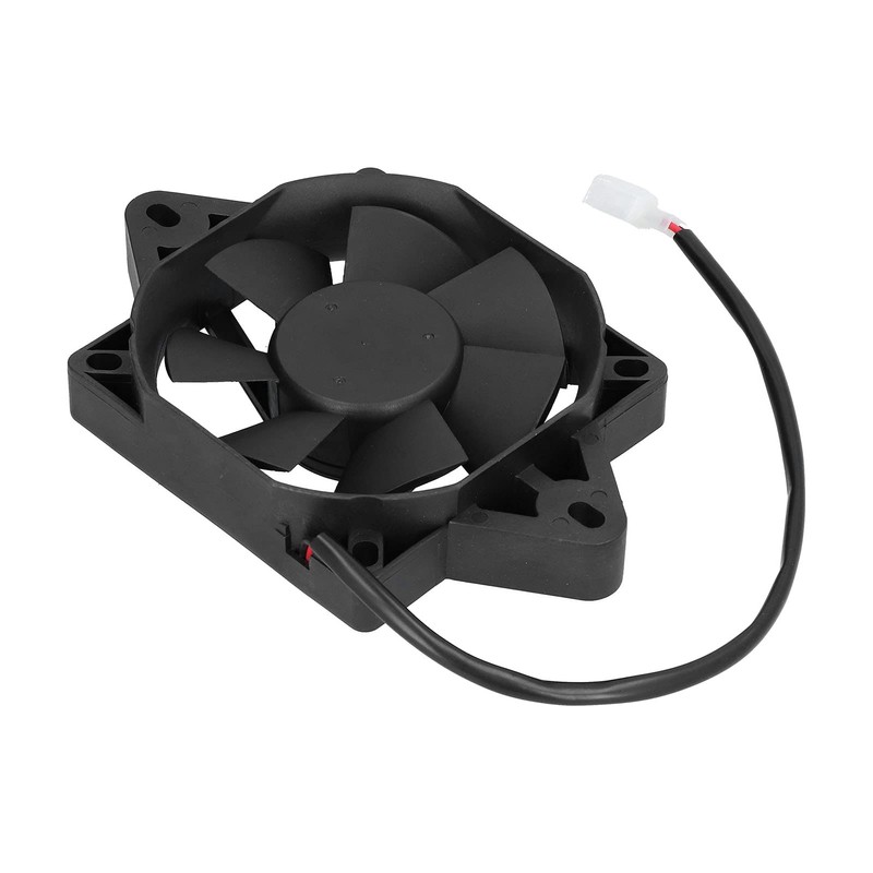 Akozon 12V 15W Plastic Electric Cooling Fan, Universal Fit for