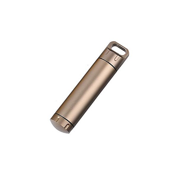 Survival Capsule Waterproof Seal Bottle Aluminum EDC Container Tank Survival