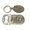 Dallas Skyline Pewter Design Dallas Texas Souvenir Bottle Opener Magnet