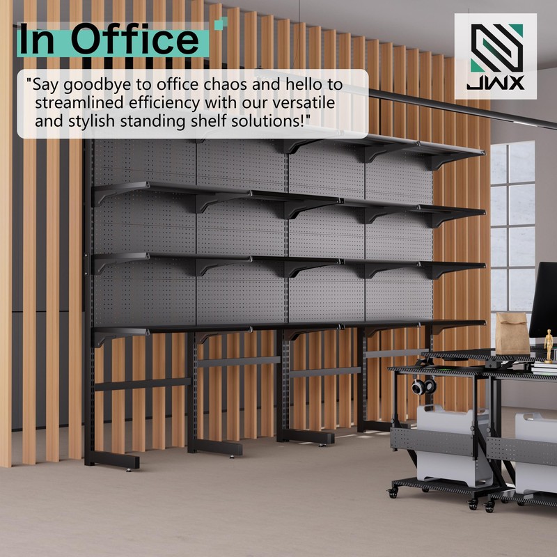 JWX Shelf Set *2, Suitable Pegboard Standing Shelf Unit