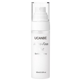 UCANBE Dewy Setting Spray for Makeup, Long Lasting Hydrating Make Up Finishing Spray for Face, Micro-Fine Mist Fixing Spray for Dewy Glow Finish, Lightweight & Waterproof for up to 16 Hours Wear