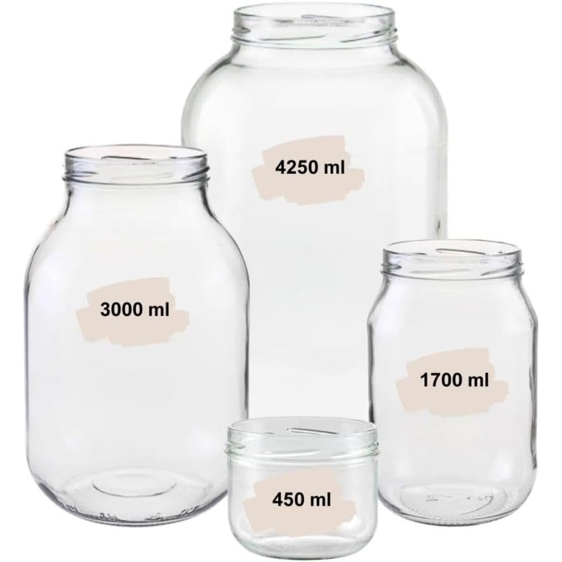 mikken 4 Lids TO 100/10.3 cm for Large Preserving Jars