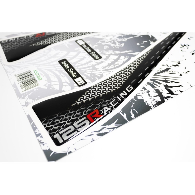 Tankpad Decoration for Pillion Cover Compatible with Honda CB125R White